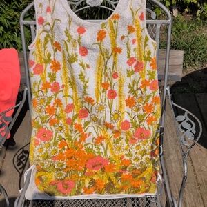 Vibrant Floral Sleeveless Top